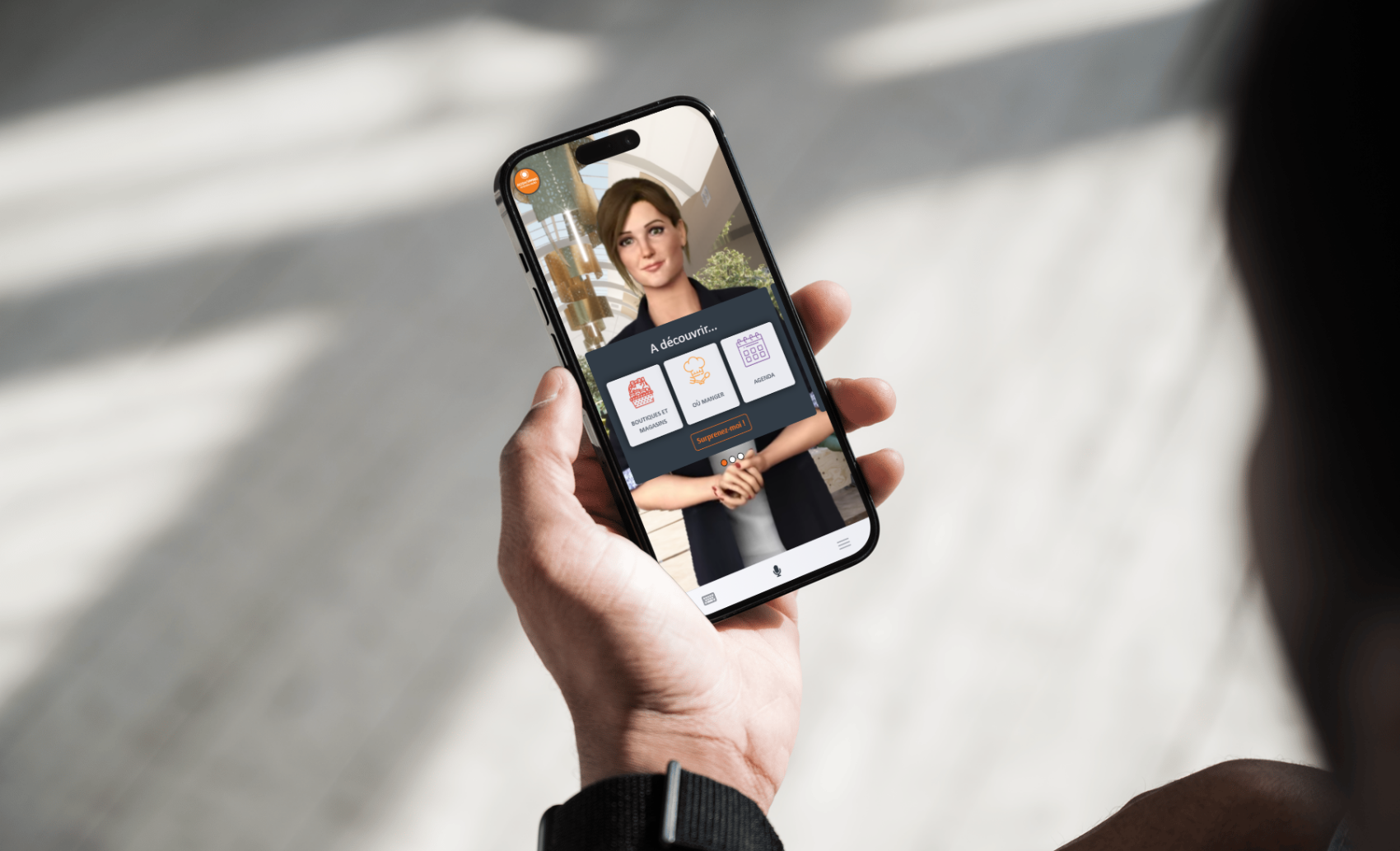 Agent d’accueil digital moderne fluide et sécurisé