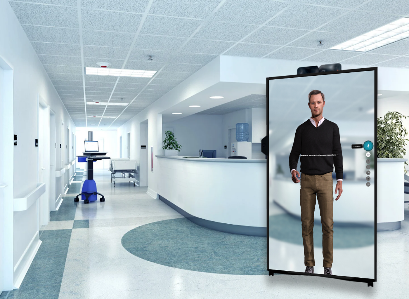 Borne tactile interactive fluide et personnalisée