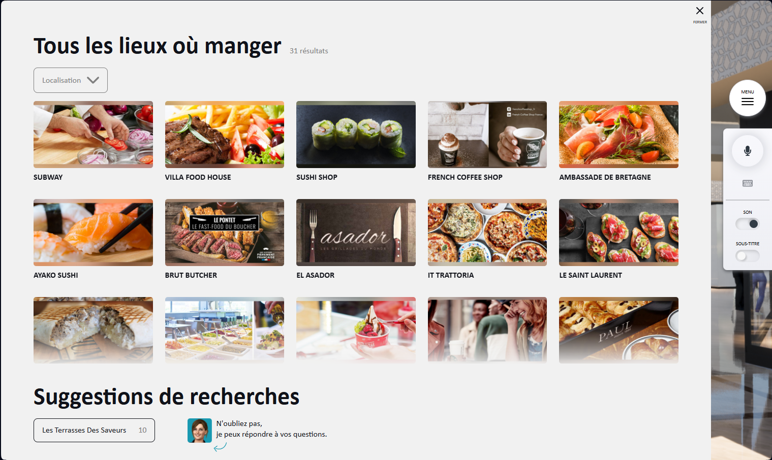 Accueil digital 24/7 sur borne tactile interactive